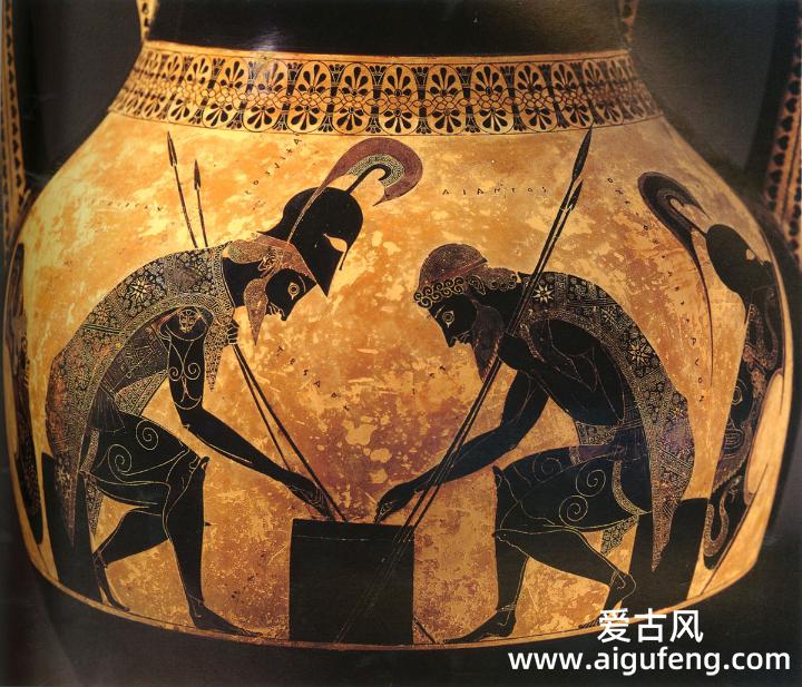 阿甲利斯与阿扎克斯战后休息 • *